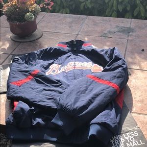 Braves Zip Up Windbreaker